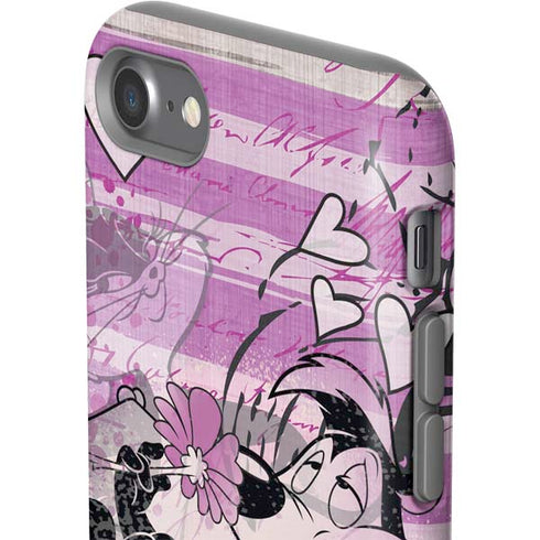 Looney Tunes Pepe Le Pew Purple Romance iPhone SE (2nd & 3rd Gen) Pro Case