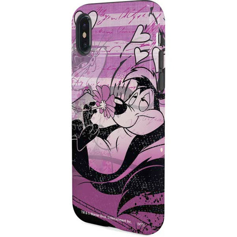 Looney Tunes Pepe Le Pew Purple Romance iPhone X Pro Case