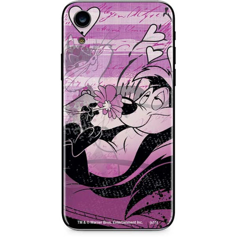 Looney Tunes Pepe Le Pew Purple Romance iPhone XR Skin