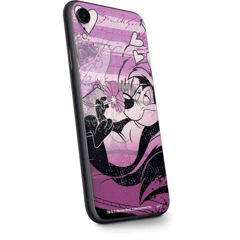 Looney Tunes Pepe Le Pew Purple Romance iPhone XR Skin