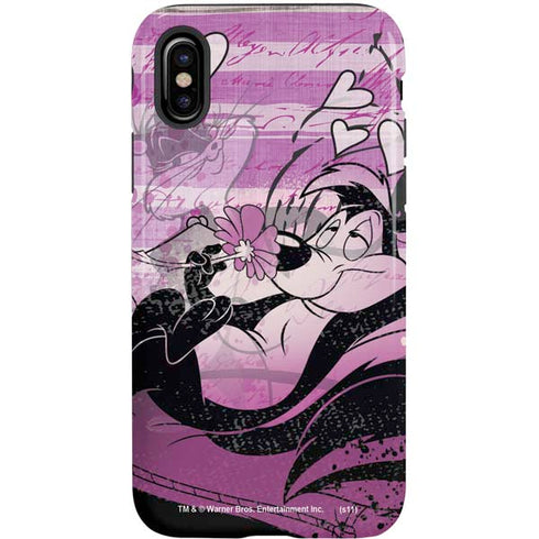 Looney Tunes Pepe Le Pew Purple Romance iPhone XS Pro Case