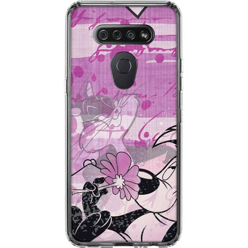 Looney Tunes Pepe Le Pew Purple Romance LG K51/Q51 Clear Case