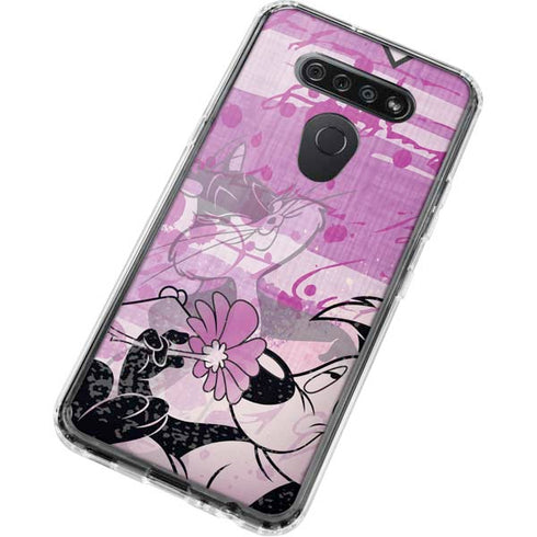 Looney Tunes Pepe Le Pew Purple Romance LG K51/Q51 Clear Case
