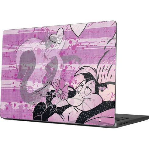 Looney Tunes Pepe Le Pew Purple Romance MacBook Pro 14in (2021-24) Skin