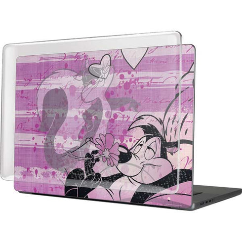 Looney Tunes Pepe Le Pew Purple Romance MacBook Pro 16in (2021-25) Case plus Skin