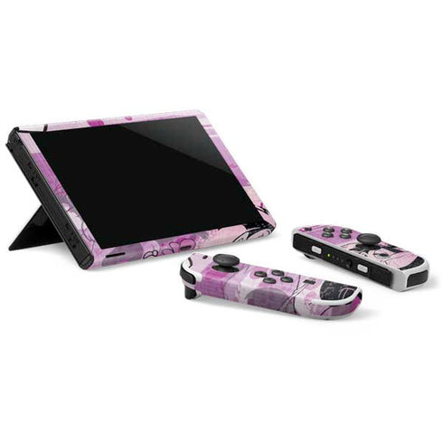 Looney Tunes Pepe Le Pew Purple Romance Nintendo Switch OLED (2021) Skin