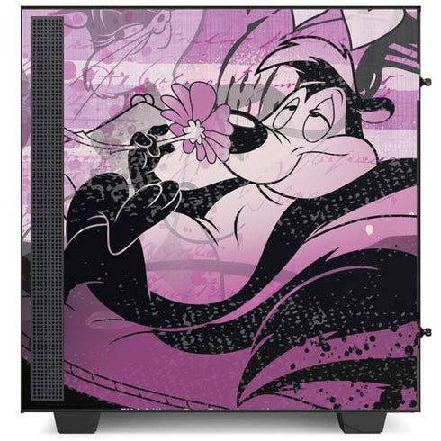 Looney Tunes Pepe Le Pew Purple Romance NZXT H510 Compact ATX Mid-Tower Case Skin