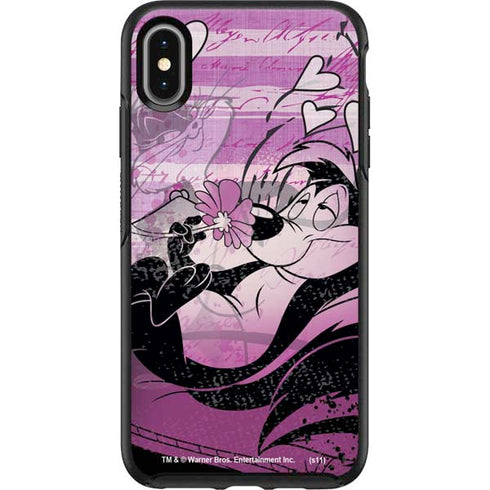 Looney Tunes Pepe Le Pew Purple Romance Otterbox Symmetry iPhone Skin