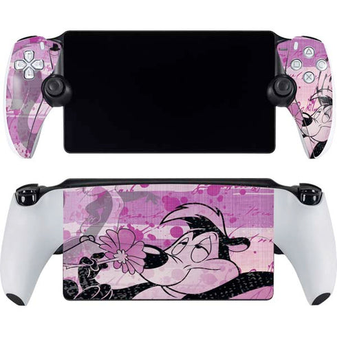 Looney Tunes Pepe Le Pew Purple Romance PlayStation Portal Remote Player Skin