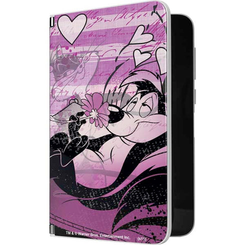 Looney Tunes Pepe Le Pew Purple Romance Surface Duo Skin
