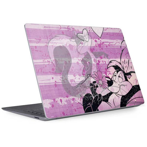 Looney Tunes Pepe Le Pew Purple Romance Surface Laptop 3 13.5in Skin