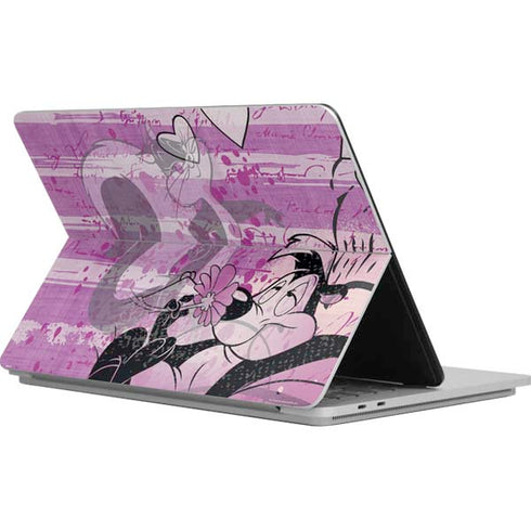 Looney Tunes Pepe Le Pew Purple Romance Surface Laptop Studio Skin