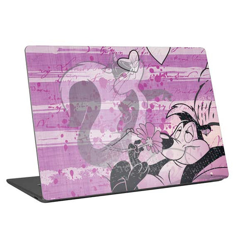 Looney Tunes Pepe Le Pew Purple Romance Universal Laptop 15in (12.2 x 8.8in) Skin