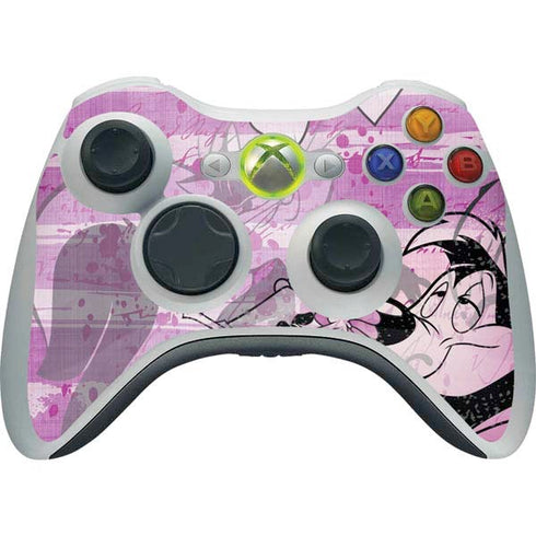 Looney Tunes Pepe Le Pew Purple Romance Xbox 360 Wireless Controller Skin