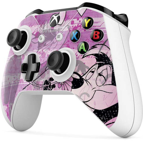 Looney Tunes Pepe Le Pew Purple Romance Xbox One S Controller Skin