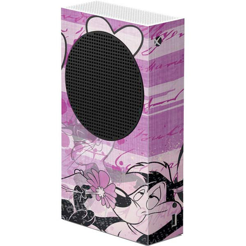 Looney Tunes Pepe Le Pew Purple Romance Xbox Series S Console Skin