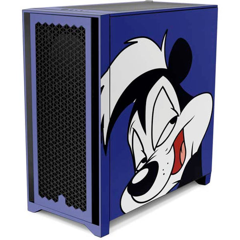 Looney Tunes Pepe Le Pew Zoomed In Corsair 4000D Tempered Glass Mid-Tower ATX Case Skin