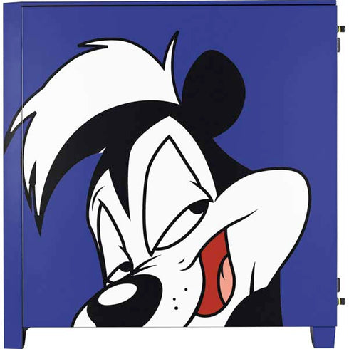 Looney Tunes Pepe Le Pew Zoomed In Corsair 4000D Tempered Glass Mid-Tower ATX Case Skin