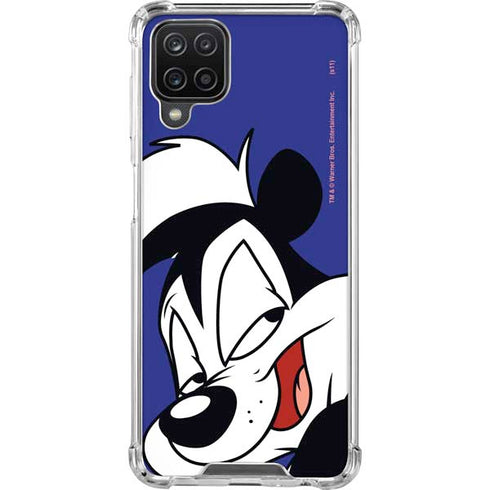 Looney Tunes Pepe Le Pew Zoomed In Galaxy A12 Clear Case