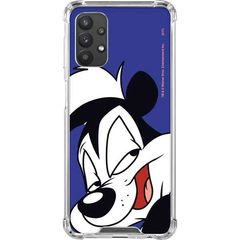 Looney Tunes Pepe Le Pew Zoomed In Galaxy A32 5G Clear Case