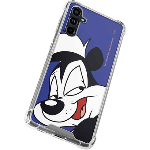 Looney Tunes Pepe Le Pew Zoomed In Galaxy A54 5G Clear Case
