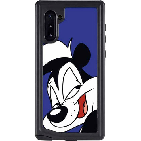 Looney Tunes Pepe Le Pew Zoomed In Galaxy Note 10 Waterproof Case