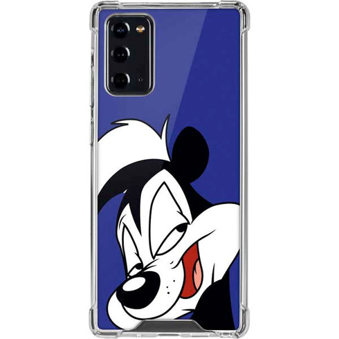 Looney Tunes Pepe Le Pew Zoomed In Galaxy Note20 5G Clear Case