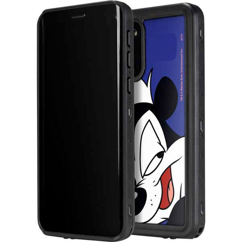 Looney Tunes Pepe Le Pew Zoomed In Galaxy S20 Waterproof Case