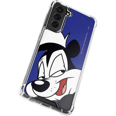 Looney Tunes Pepe Le Pew Zoomed In Galaxy S21 FE Clear Case
