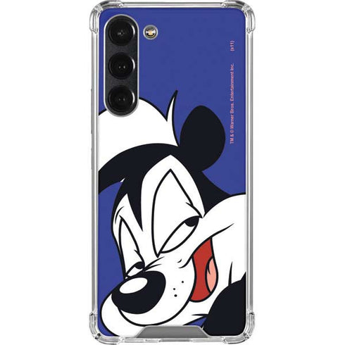 Looney Tunes Pepe Le Pew Zoomed In Galaxy S23 Plus Clear Case