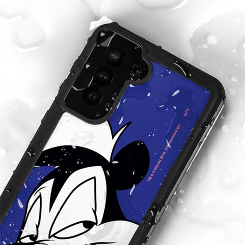 Looney Tunes Pepe Le Pew Zoomed In Galaxy S23 Waterproof Case