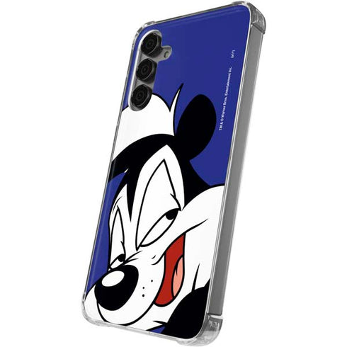 Looney Tunes Pepe Le Pew Zoomed In Galaxy S24 Plus Clear Case
