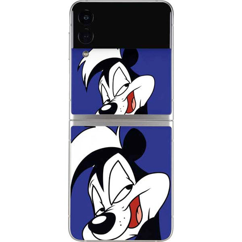 Looney Tunes Pepe Le Pew Zoomed In Galaxy Z Flip3 5G Skin