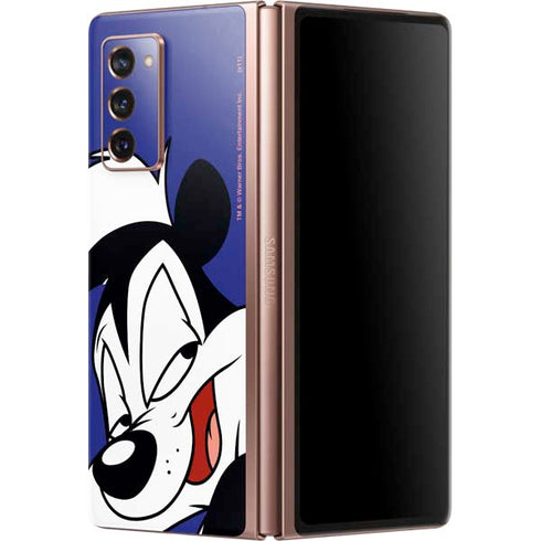 Looney Tunes Pepe Le Pew Zoomed In Galaxy Z Fold2 5G Skin