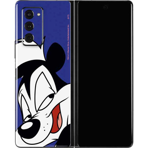 Looney Tunes Pepe Le Pew Zoomed In Galaxy Z Fold2 5G Skin