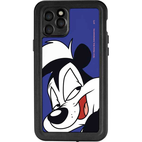 Looney Tunes Pepe Le Pew Zoomed In iPhone 11 Pro Waterproof Case