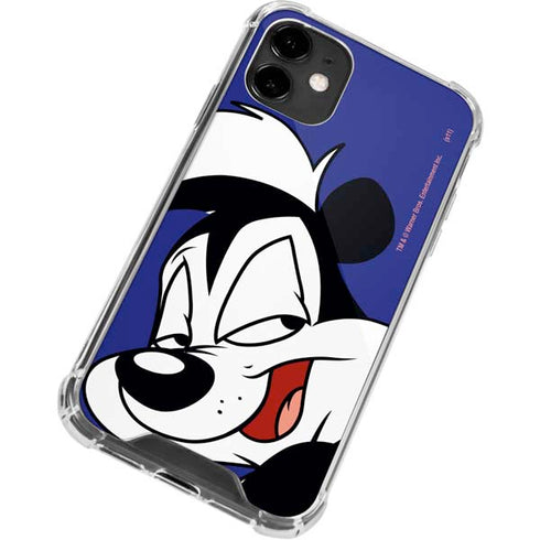 Looney Tunes Pepe Le Pew Zoomed In iPhone 12 Clear Case