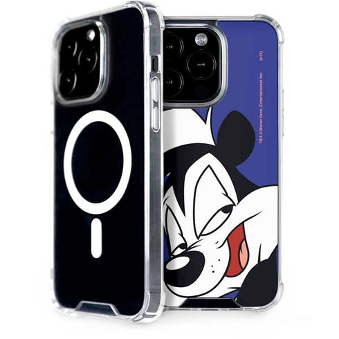 Looney Tunes Pepe Le Pew Zoomed In iPhone 14 Pro MagSafe Case