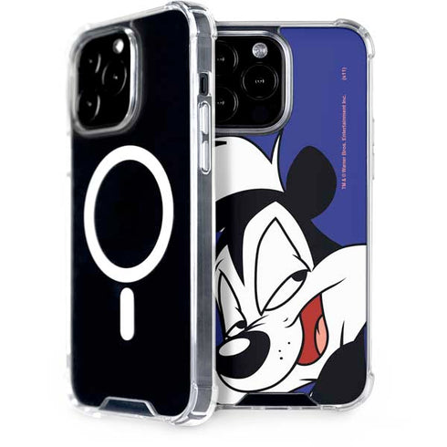 Looney Tunes Pepe Le Pew Zoomed In iPhone 15 Pro Max MagSafe Case