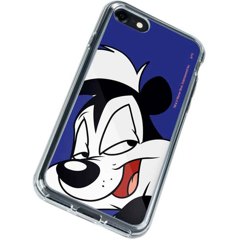 Looney Tunes Pepe Le Pew Zoomed In iPhone SE (2nd & 3rd Gen) Clear Case