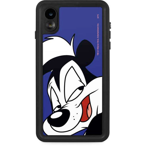 Looney Tunes Pepe Le Pew Zoomed In iPhone XR Waterproof Case
