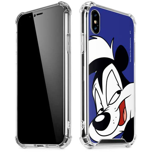 Looney Tunes Pepe Le Pew Zoomed In iPhone XS Max Clear Case