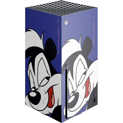 Looney Tunes Pepe Le Pew Zoomed In Xbox Series X Console Skin