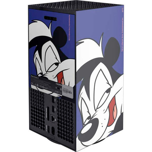 Looney Tunes Pepe Le Pew Zoomed In Xbox Series X Console Skin