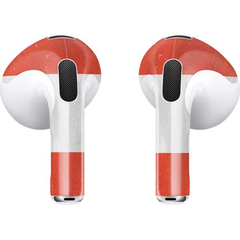 Peru Flag Distressed Apple AirPods (3rd Gen 2021) Skin