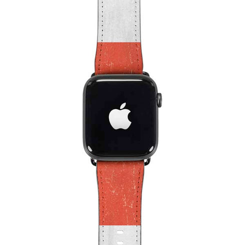 Peru Flag Distressed Apple Watch Band 42-44mm