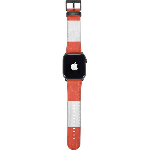 Peru Flag Distressed Apple Watch Band 42-44mm