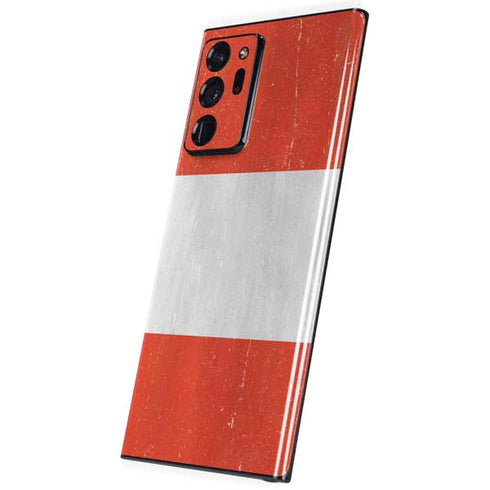 Peru Flag Distressed Galaxy Note20 Ultra 5G Skin