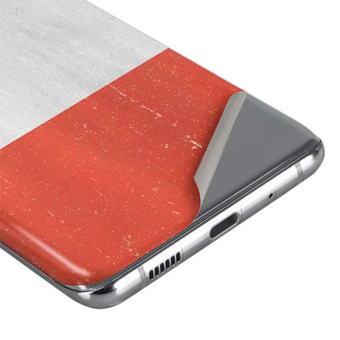 Peru Flag Distressed Galaxy S20 Plus Skin