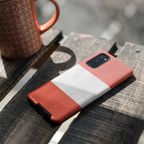 Peru Flag Distressed Galaxy S20 Pro Case